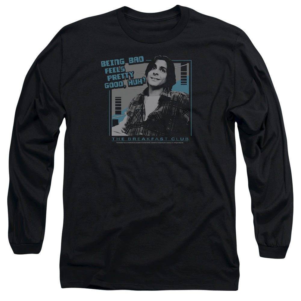 Breakfast Club Bad Mens Long Sleeve Shirt Black Officially Licensed Officially Licensed