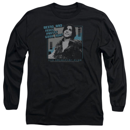 Breakfast Club Bad Mens Long Sleeve Shirt Black Officially Licensed Officially Licensed