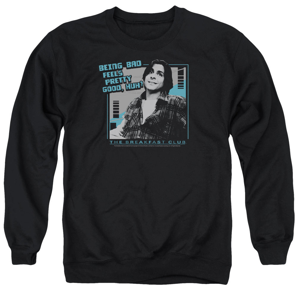 Breakfast Club Bad Mens Crewneck Sweatshirt Black Officially Licensed
