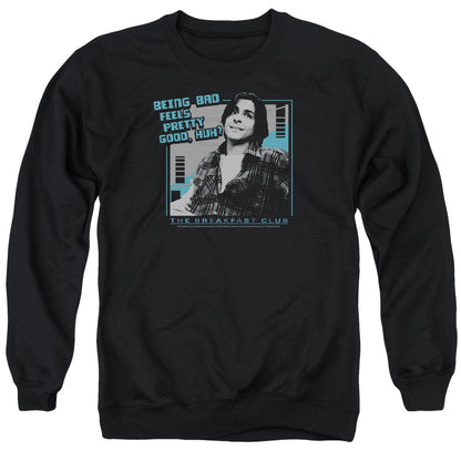 Breakfast Club Bad Mens Crewneck Sweatshirt Black Officially Licensed