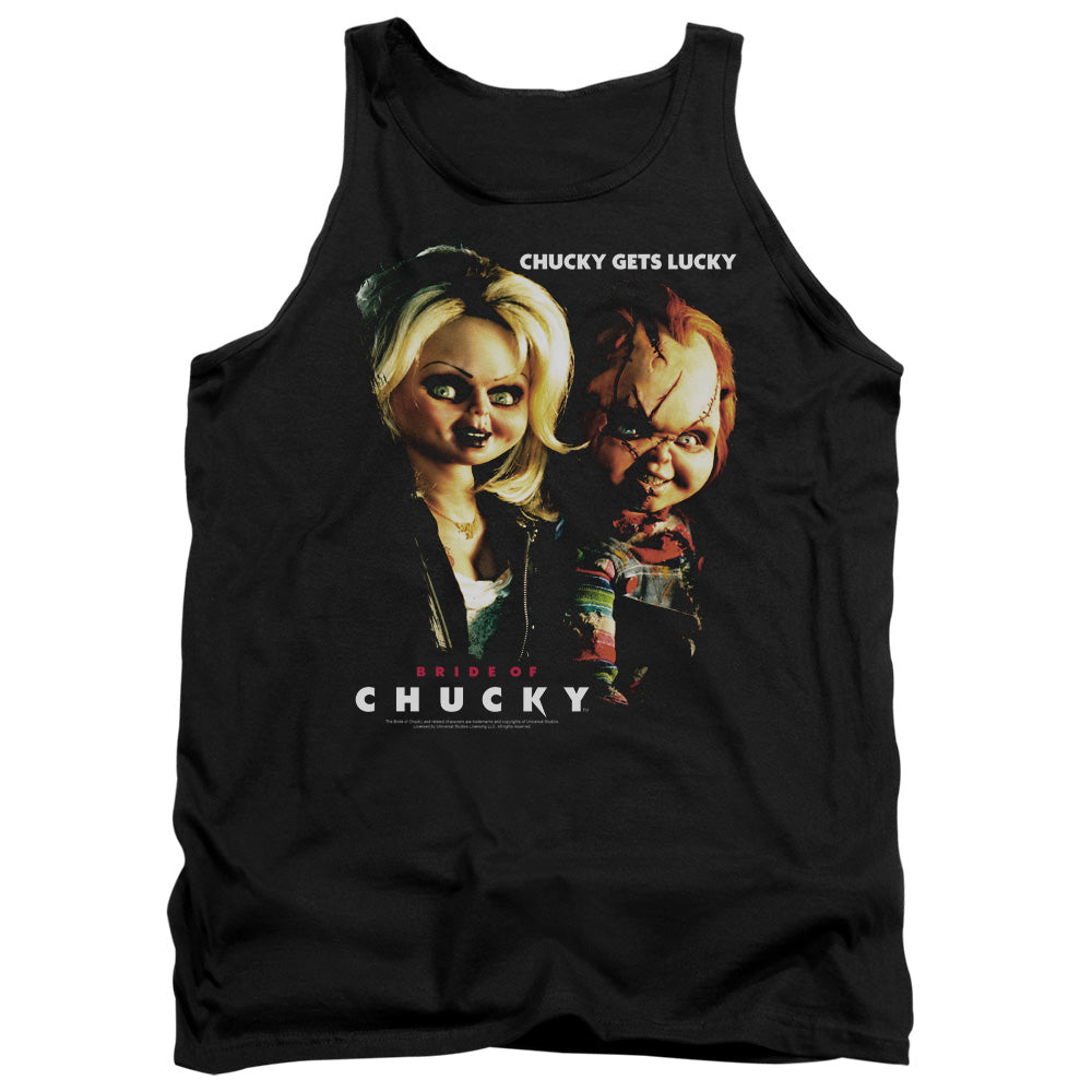 Bride Of Chucky Chucky Gets Lucky Mens Tank Top Shirt Black Black