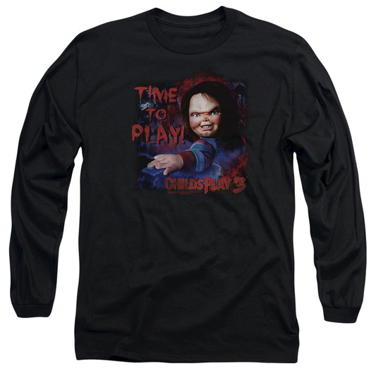 Childs Play 3 Time To Play Mens Long Sleeve Shirt Black Black