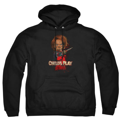 Childs Play 2 Heres Chucky Mens Hoodie Black Officially Licensed