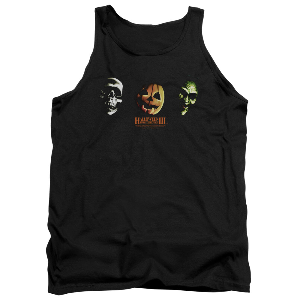 Halloween Iii Three Masks Mens Tank Top Shirt Black