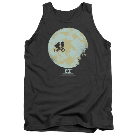 Et In The Moon Mens Tank Top Shirt Charcoal Charcoal