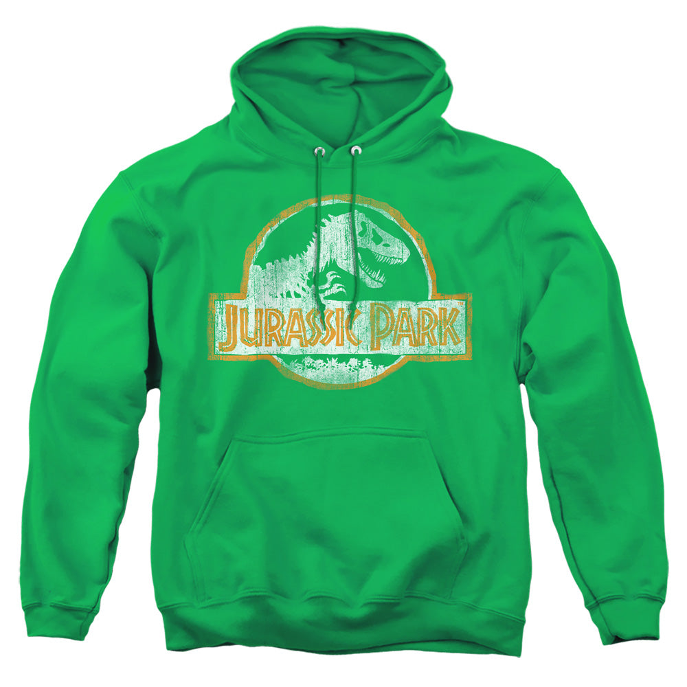 Jurassic Park Jp Orange Mens Hoodie Kelly Green
