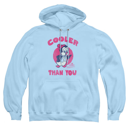 Chilly Willy Cooler Than You Mens Hoodie Light Blue Officially Licensed