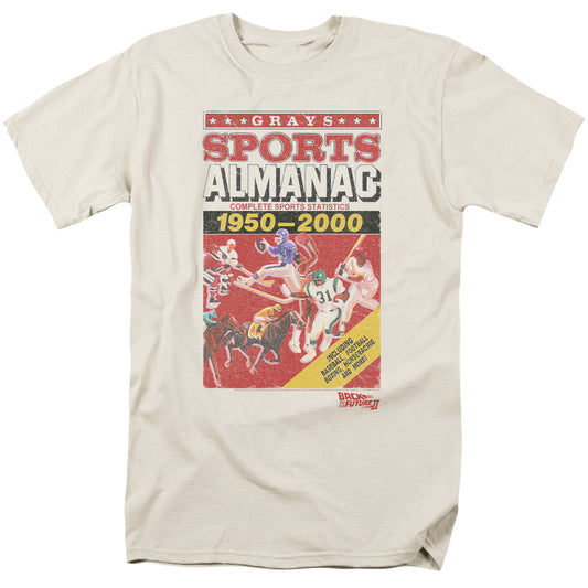 Back To The Future Ii Sports Almanac Mens T Shirt Cream