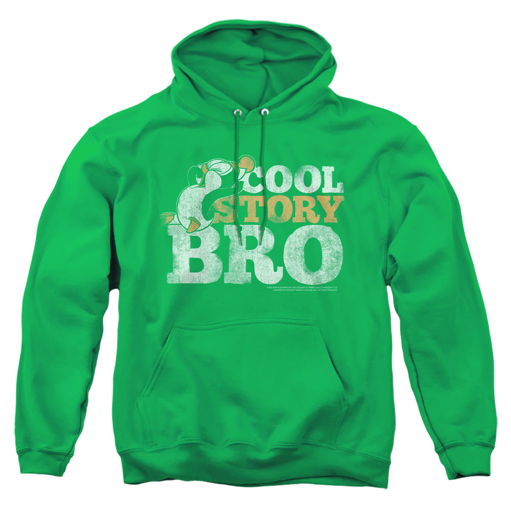 Chilly Willy Cool Story Mens Hoodie Kelly Green Officially Licensed