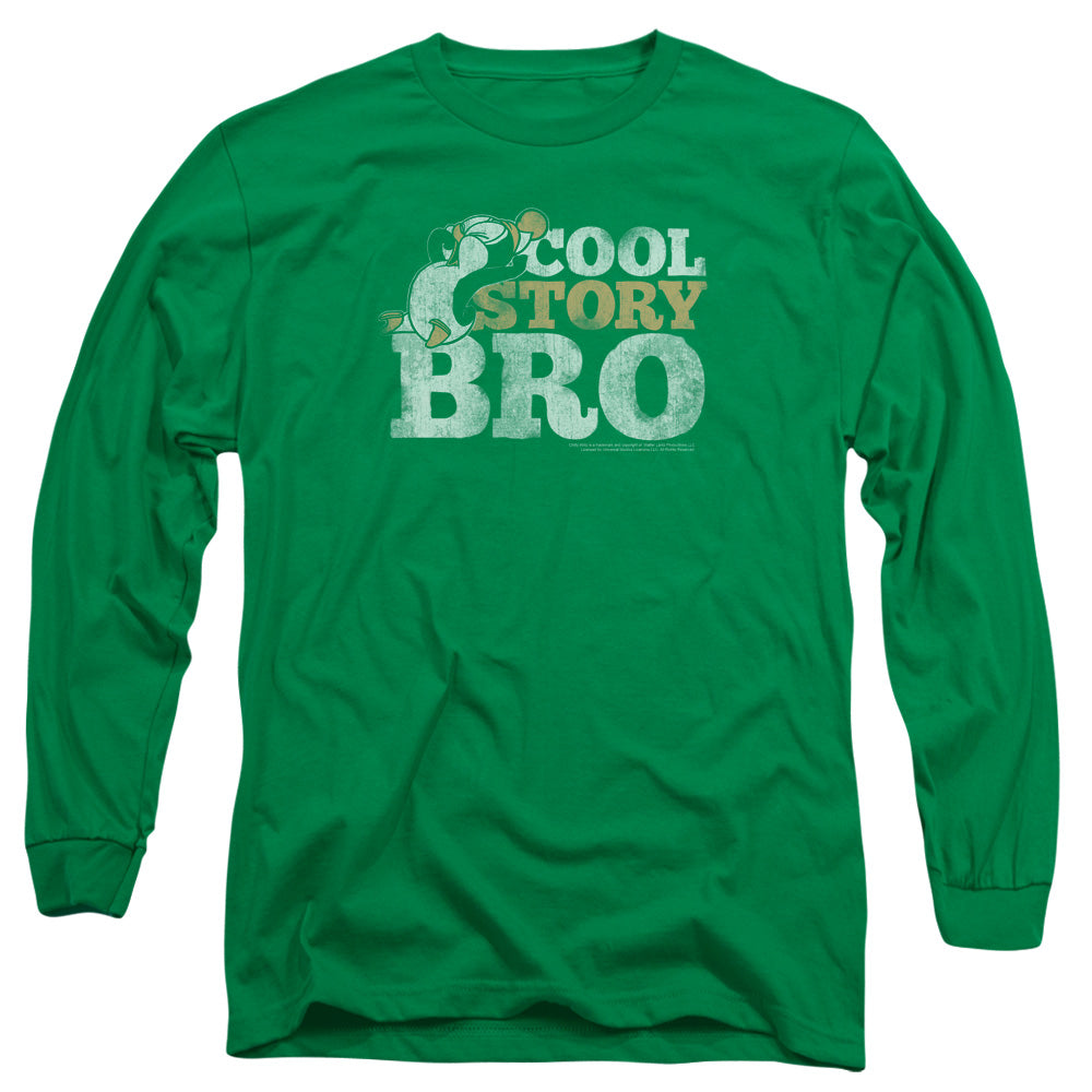 Chilly Willy Cool Story Mens Long Sleeve Shirt Kelly Green Officially Licensed Officially Licensed