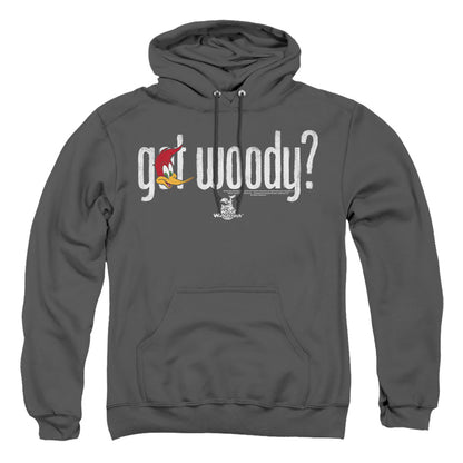 Woody Woodpecker Got Woody Mens Hoodie Charcoal Officially Licensed