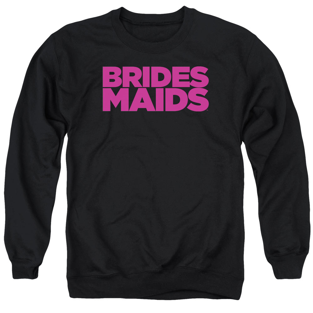 Bridesmaids Logo Mens Crewneck Sweatshirt Black Officially Licensed