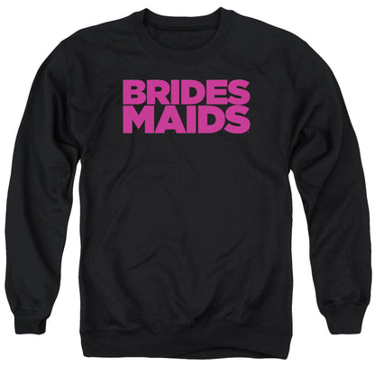 Bridesmaids Logo Mens Crewneck Sweatshirt Black Officially Licensed