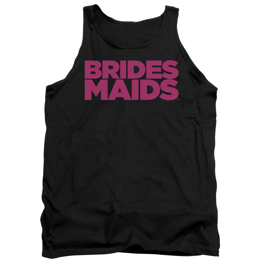 Bridesmaids Logo Mens Tank Top Shirt Black Black