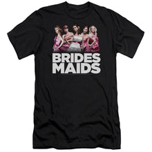 Load image into Gallery viewer, Bridesmaids Maids Premium Bella Canvas Slim Fit Mens T Shirt Black