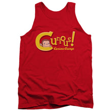 Load image into Gallery viewer, Curious George Curious Mens Tank Top Shirt Red