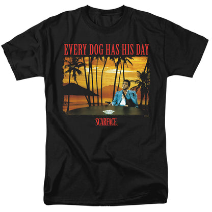 Scarface A Dog Day Mens T Shirt Black Officially Licensed