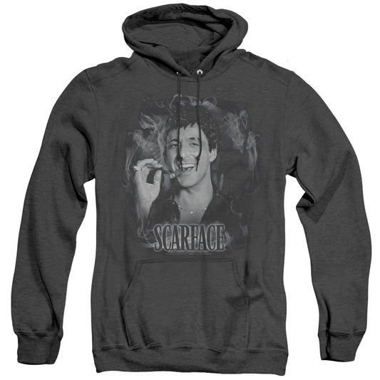 Scarface Smokey Scar Heather Mens Hoodie Black Officially Licensed