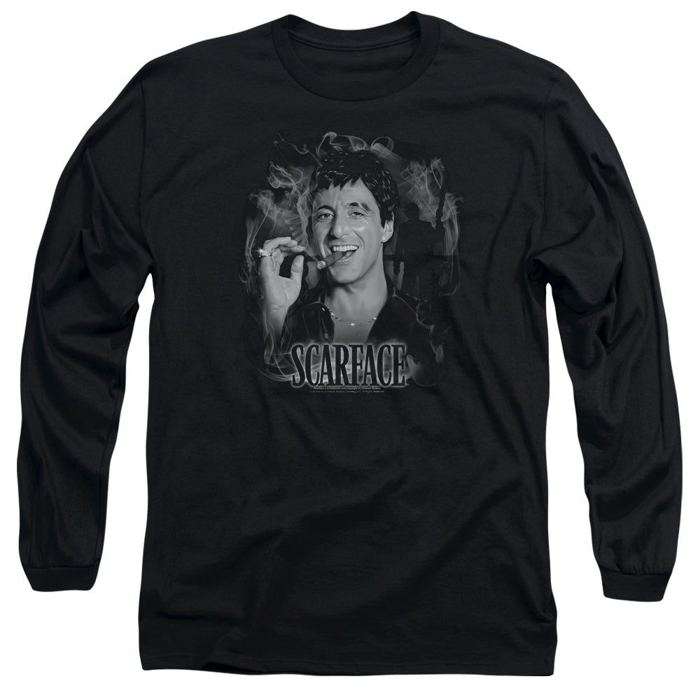 Scarface Okey Scar Mens Long Sleeve Shirt Black Officially Licensed