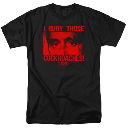 Scarface Cockroaches Mens T Shirt Black Officially Licensed