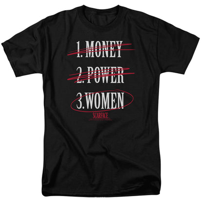 Scarface Money Power Women Mens T Shirt Black Officially Licensed