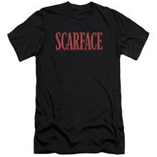 Load image into Gallery viewer, Scarface Logo Premium Bella Canvas Slim Fit Mens T Shirt Black