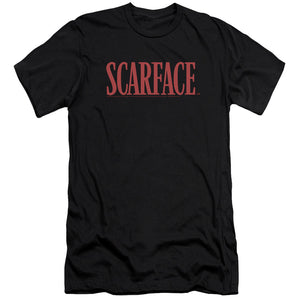 Scarface Logo Premium Bella Canvas Slim Fit Mens T Shirt Black