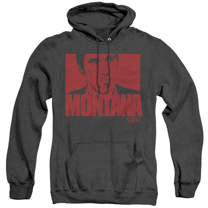 Scarface Montana Face Heather Mens Hoodie Black Officially Licensed