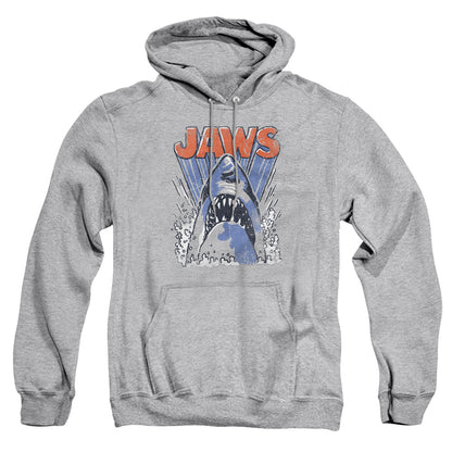 Jaws Comic Splash Mens Hoodie Athletic Heather