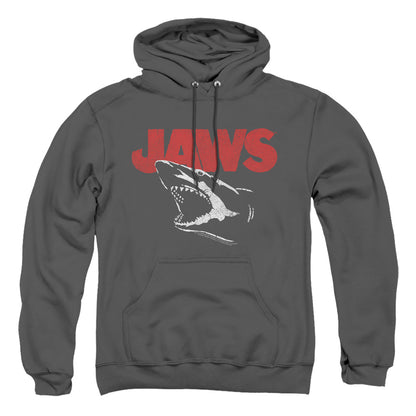 Jaws Cracked Jaw Mens Hoodie Charcoal