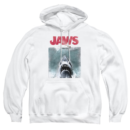Jaws Vintage Poster Mens Hoodie White