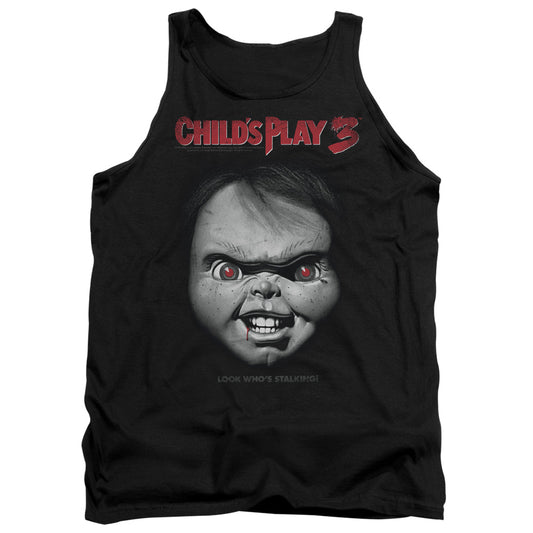 Childs Play 3 Face Poster Mens Tank Top Shirt Black Black