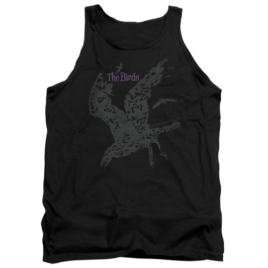 Birds Poster Mens Tank Top Shirt Black Black