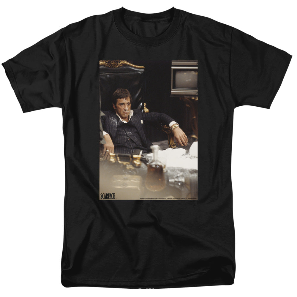 Scarface Sit Back Mens T Shirt Black Officially Licensed