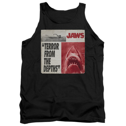 Jaws Terror Mens Tank Top Shirt Black