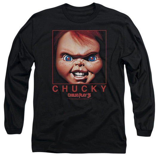 Childs Play Chucky Squared Mens Long Sleeve Shirt Black