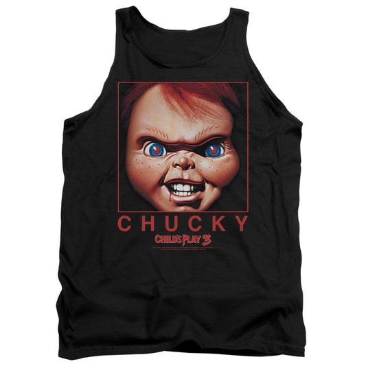 Childs Play 3 Chucky Squared Mens Tank Top Shirt Black Black