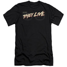 Load image into Gallery viewer, They Live Glasses Logo Premium Bella Canvas Slim Fit Mens T Shirt Black