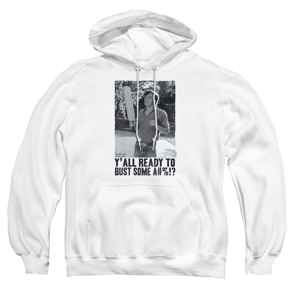 Dazed And Confused Paddle Mens Hoodie White Officially Licensed