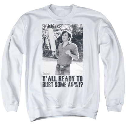 Dazed And Confused Paddle Mens Crewneck Sweatshirt White