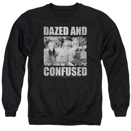 Dazed And Confused Rock On Mens Crewneck Sweatshirt Black