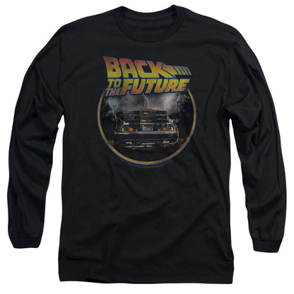 Back To The Future Back Mens Long Sleeve Shirt Black Officially Licensed