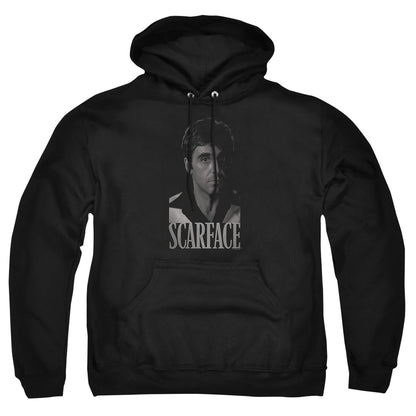 Scarface B&W Tony Mens Hoodie Black Officially Licensed