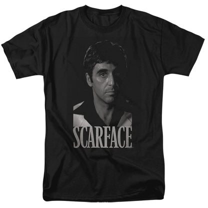 Scarface B&W Tony Mens T Shirt Black Officially Licensed
