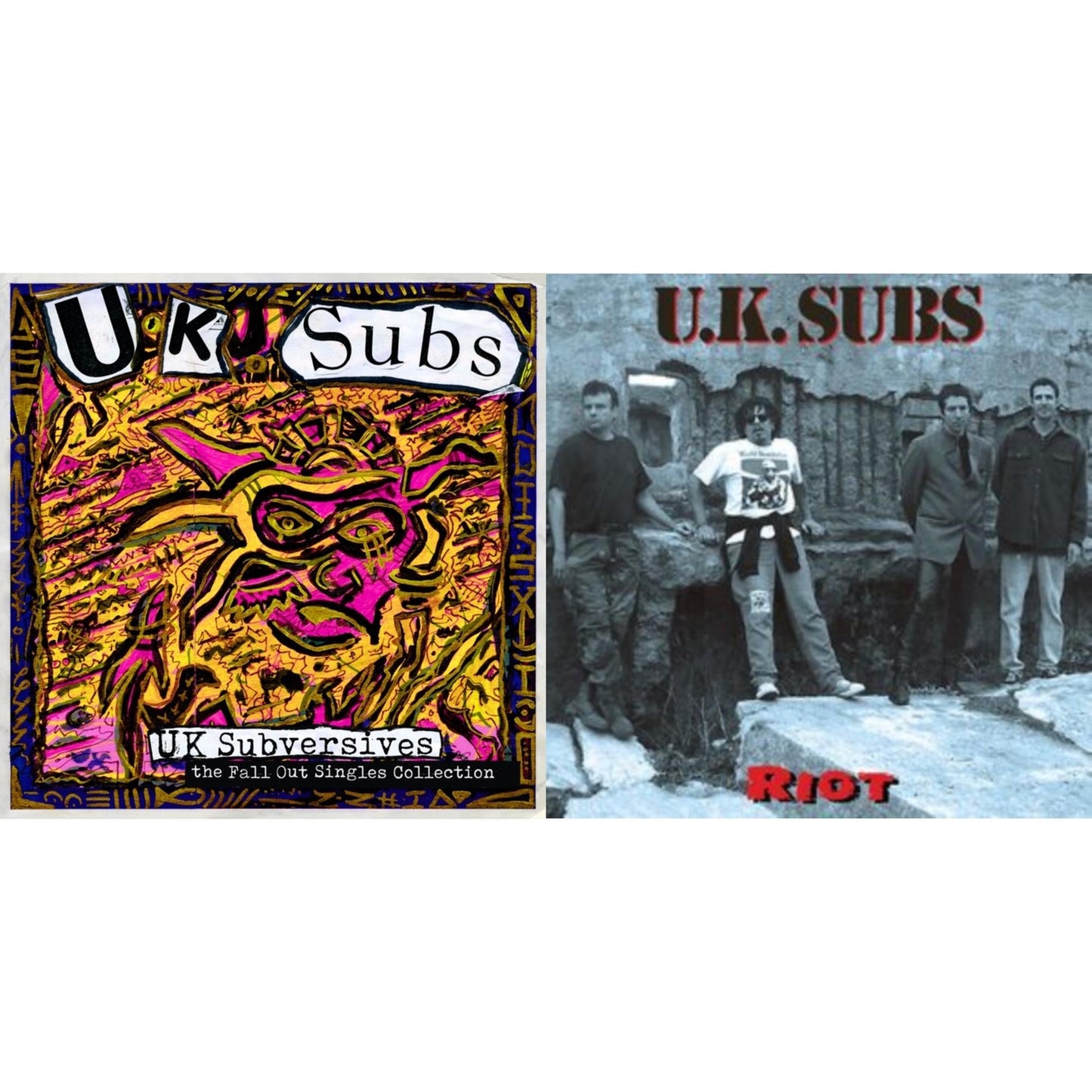 Uk Subs - Uk Subversives (The Fall Out Singles Collection) (2LP) & Riot (Marble LP Vinyl)