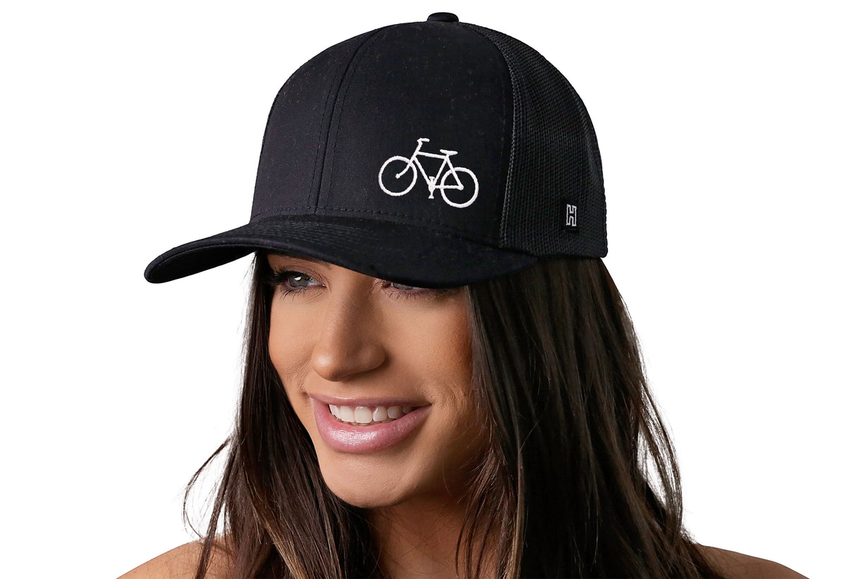 Bicycle Trucker Hat  |  Black Outdoors Snapback