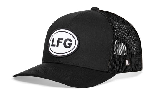 LFG Trucker Hat  |  Black Lets Go Snapback Haka