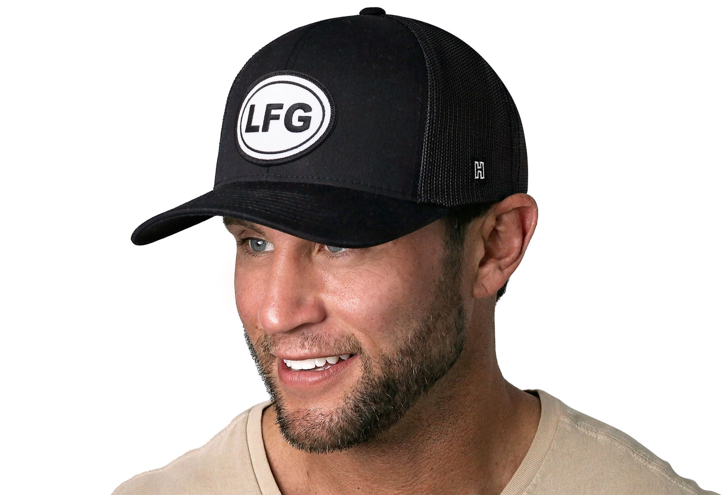 LFG Trucker Hat  |  Black Lets Go Snapback Haka