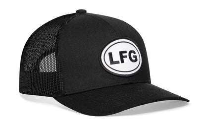 LFG Trucker Hat  |  Black Lets Go Snapback Haka