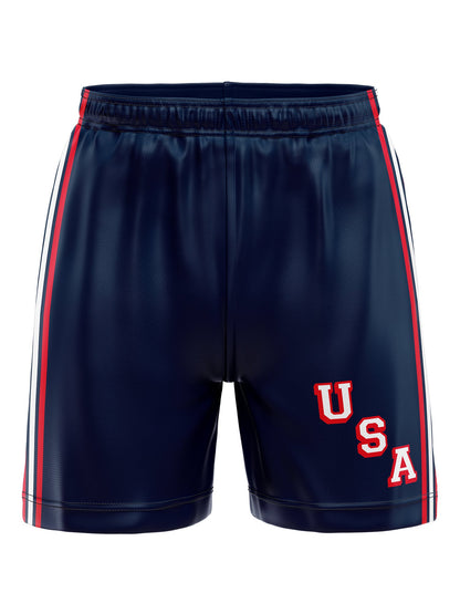 Team USA Navy Blue Hockey Shorts